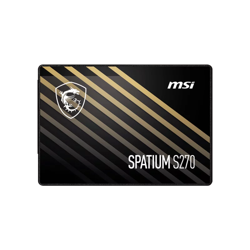 MSI SSD SPATIUM S270, 480GB, 2.5" 7mm, SATA3, 3D TLC, R/W 500/450, IOPs 55 000/80 000, TBW 250, DWPD 0.28 (5 лет) (S78-440E350-P83)