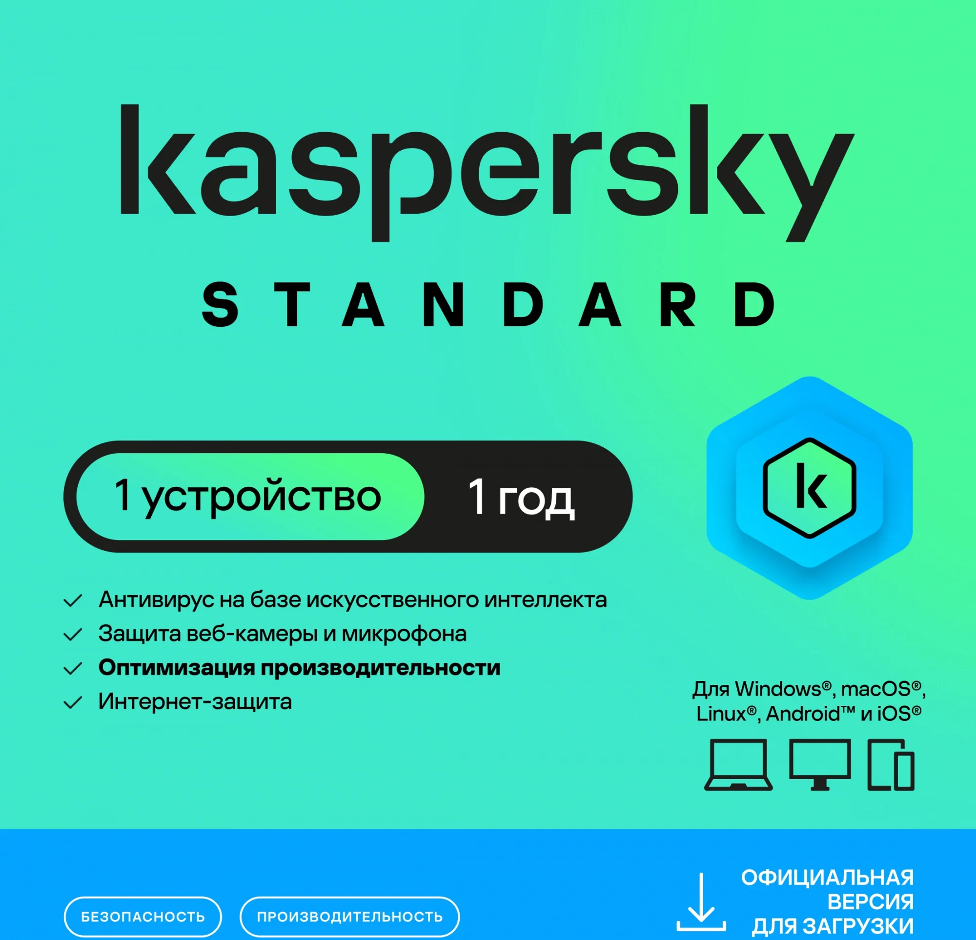 Standard 1-Device 1 year Base Card (KL1041ROAFS)