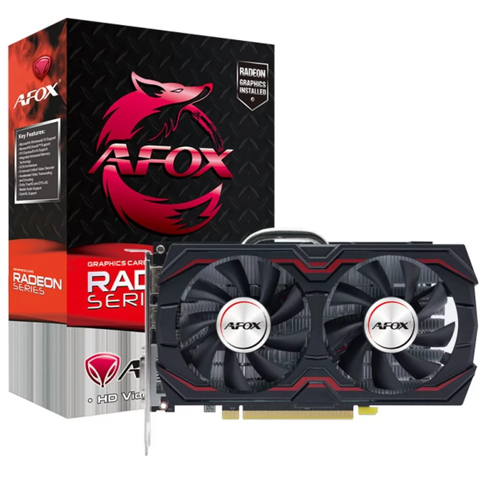 Видеокарта Afox Bad Pack RX580 GAMING 8GB GDDR5 256bit DP DVI HDMI 2FAN RTL bp (AFRX580-8192D5H1-V2||BP)