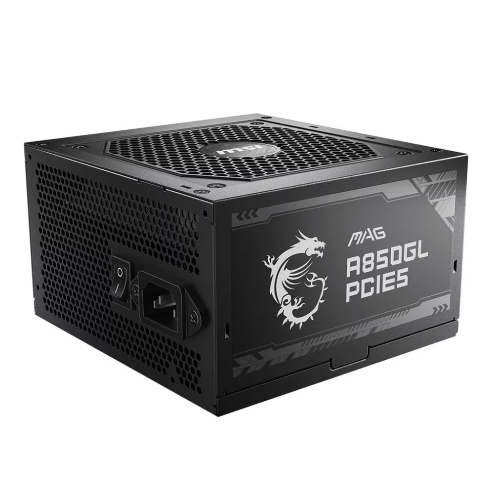 Блок питания Компьютер MSI Bad Pack MAG A850GL PCIE5 , 850W, 80+ Gold, полностью модульный, ATX 3.0, PCIE5, RTL (306-7ZP8A11-CE0||BP)