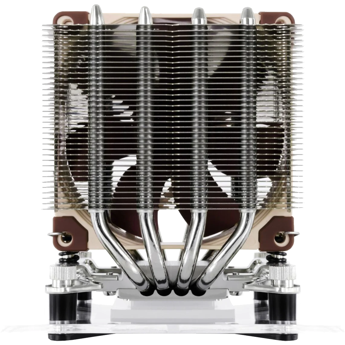 Кулер для процессора/ CPU Cooler Noctua NH-D9L (88W, 4-pin PWM, 110mm, Al/Cu, 4x6mm, 1x92x92x25mm, 46.44CFM, 22.8dBA, 2000RPM, S: 1851/1700/1200/115X, AM5/AM4, Beige/Brown)