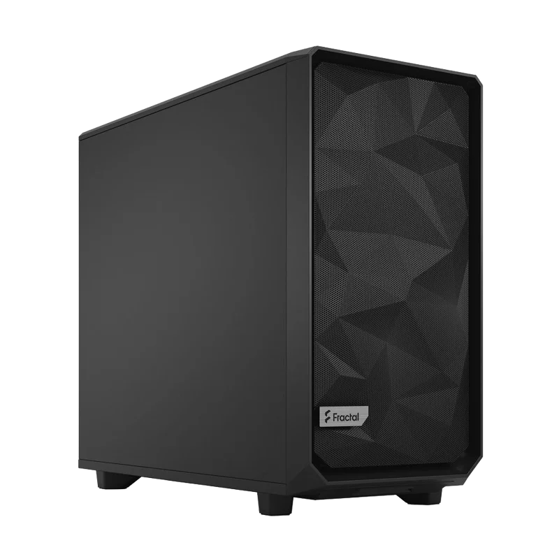 Корпус ПК без блока питания/ Case Fractal Design Meshify 2 Solid, Midi-Tower, 3x140mm, 2xUSB-A 3.2 + 1xUSB 3.2 Type-C E-ATX, ATX, mATX, mITX, Black (FD-C-MES2A-01)