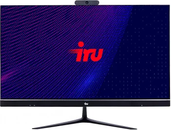 Моноблок IRU Агат 313 23.8" FHD i3 10100 (3.6) 8Gb SSD256Gb 630 DOS GbitEth WiFi BT 120W клавиатура мышь черный 1920x1080 (RUS) (1851560)