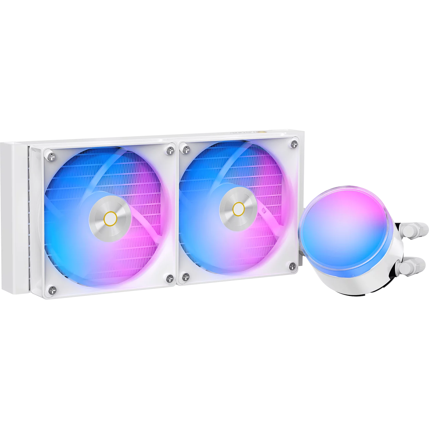 Система жидкостного охлаждения/ Water Cooling System Ocypus Delta L24 WH ARGB V2 (280W, 240mm, White, ARGB, Fans: 2x120mm, 73CFM, 2000RPM/ Pump height 60mm, 27dBA, 2650RPM, Rad thickness 27mm/ S: 1851 (DELTA-L24-WH2AAWNN02X-GL)