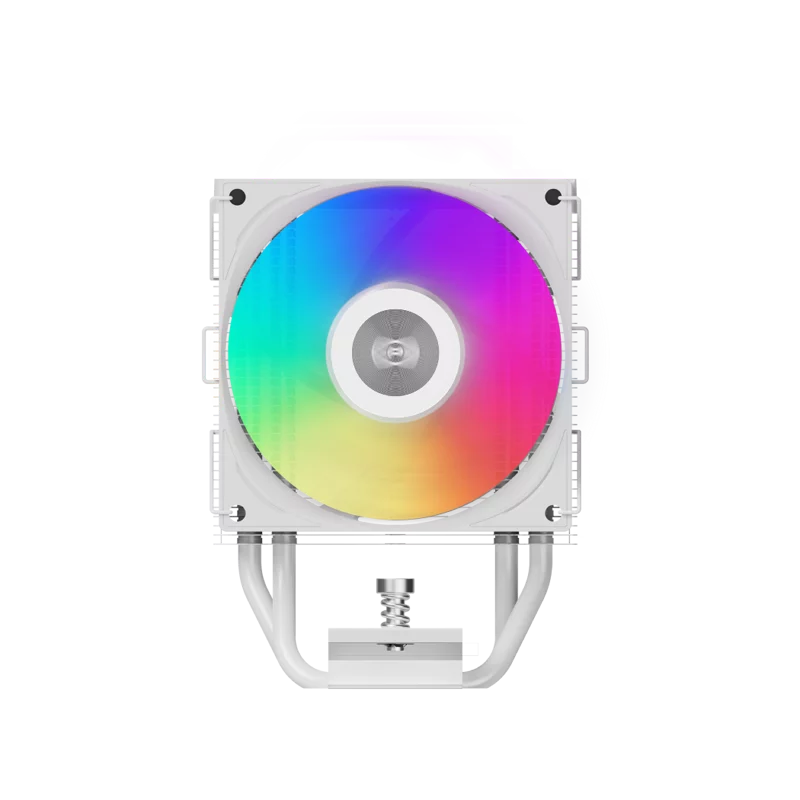 Кулер для процессора/ CPU Cooler PCCooler R400 ARGB WH (180W, 4-pin PWM, 133mm, Al/Cu, 4x6mm, ARGB, 1x92mm, 40.94CFM, 30dBA, 2200RPM, S: 1851/1700/1200/115X, AM5/AM4, white)
