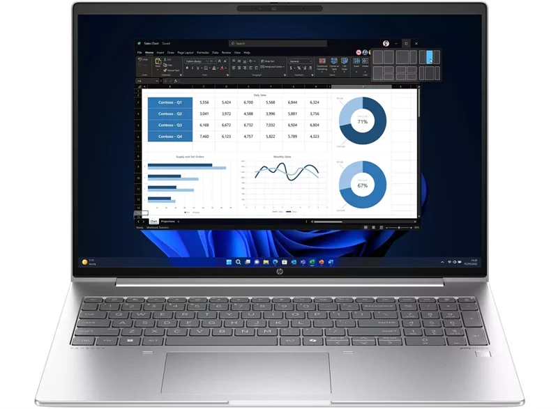 Ноутбук HP Probook 460 G11 U7-155U 16" WUXGA (1920x1200) UWVA 300 nits 16GB (1x16GB) DDR5 5600,512GB SSD,Intel AX211 Wi-Fi,Backlit,FPR,56Whr,1y,1.8kg,Dos,Eng KB (A38BHET)
