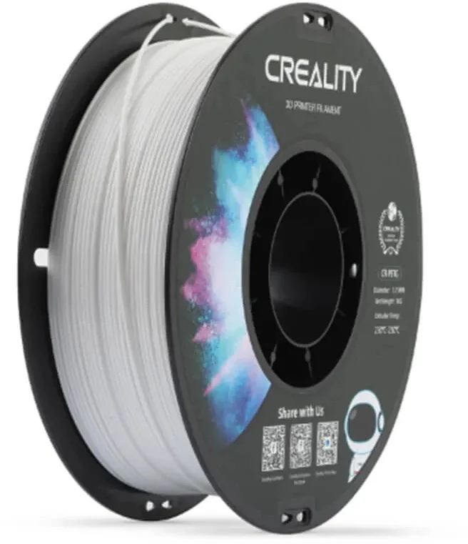Катушка CR-PETG пластика Creality 1,75 мм 1кг для 3D принтеров, белый (3301030034)