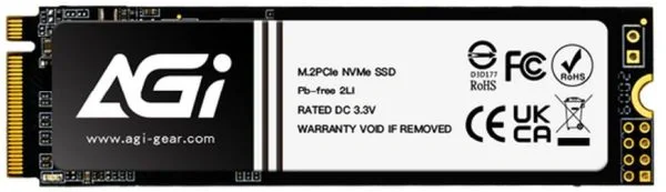 Накопитель SSD AGi PCIe 4.0 x4 1TB AGI1T0G4LAI828 AI828 M.2 2280
