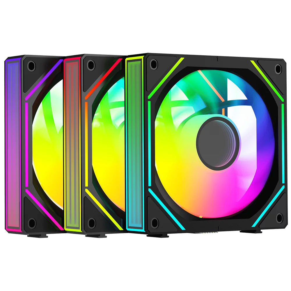 Вентилятор Fan Ocypus Gamma F12 UNI BK ARGB 3 IN 1 / Black/ PWM (GAMMA-F12-BK3AM00U-GL)