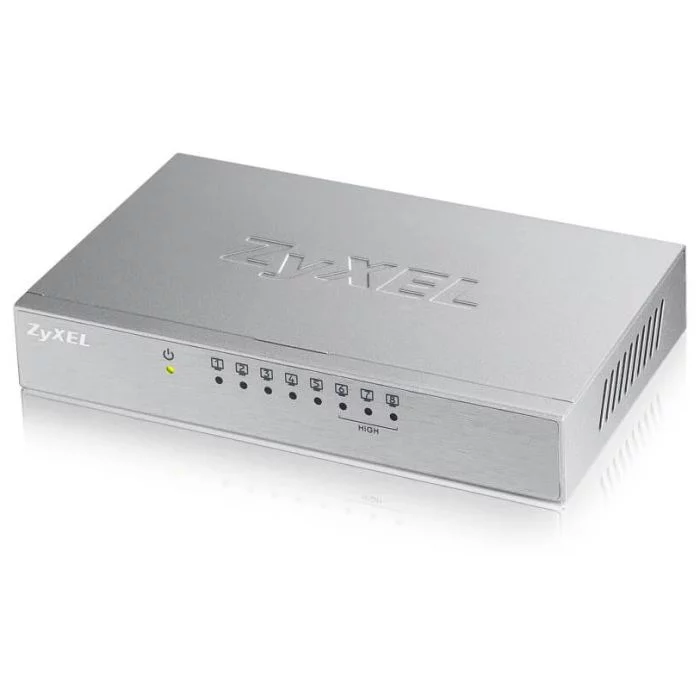 Изображение es-108av3-eu0101f Картинка Коммутатор ZYXEL ES-108A V3 (ES-108AV3-EU0101F)