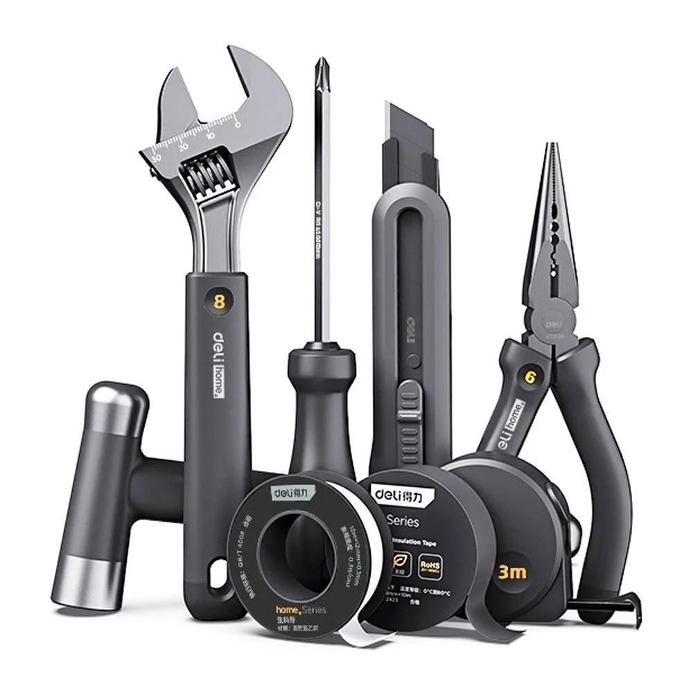 Набор ручного инструмента Home Series Black Deli HT0008 8 предметов