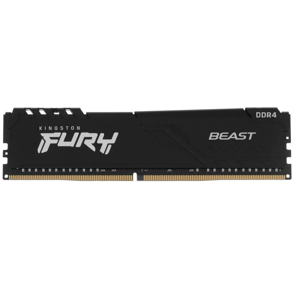 Память оперативная/ Kingston 16GB 3200MT/s DDR4 CL16 DIMM 1Gx8 FURY Beast Black (Select Regions ONLY) (KF432C16BB1/16WP)
