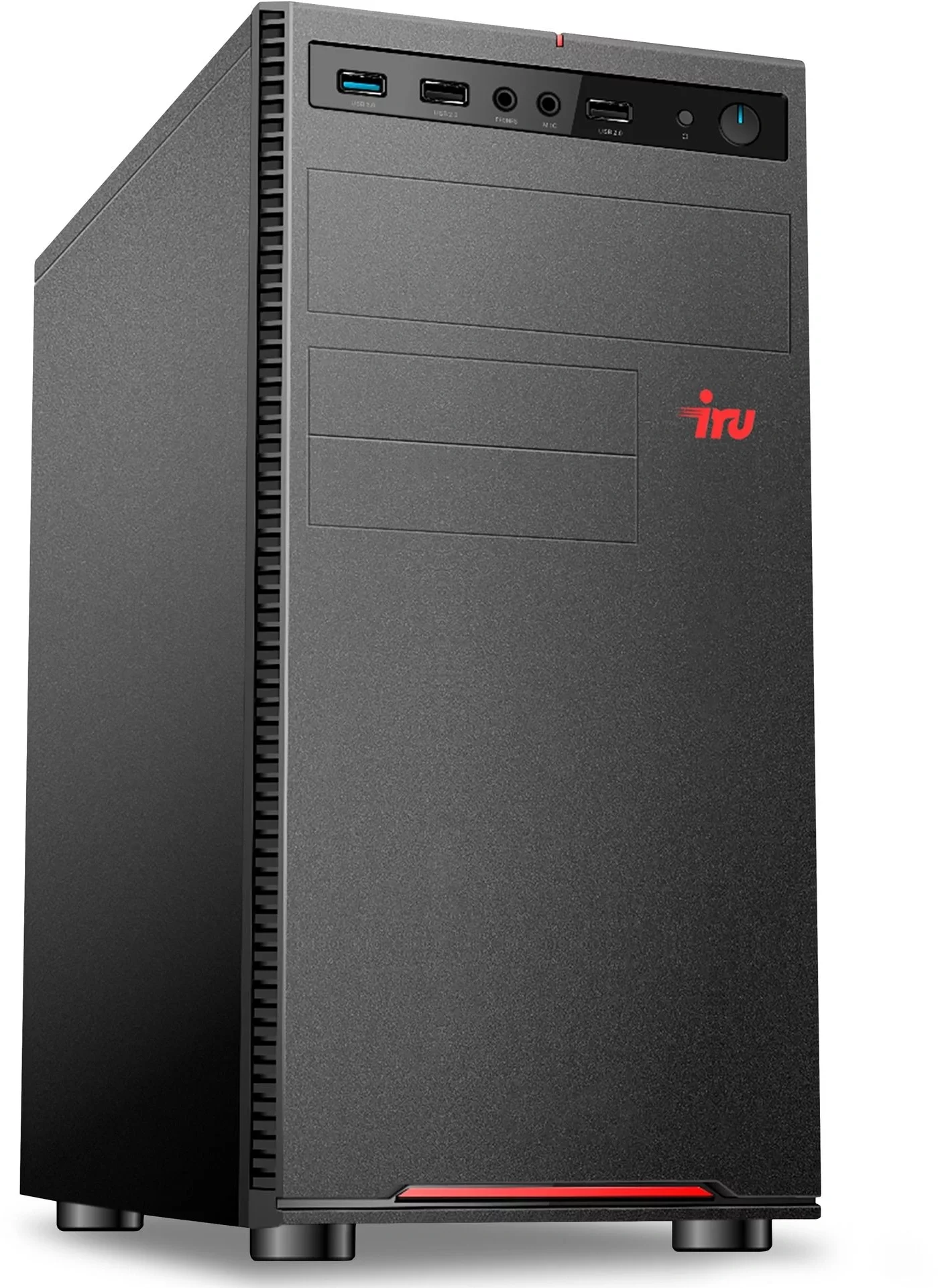 Компьютер IRU Planio 320A5SE MT Ath Pro 300GE (3.4) 8Gb SSD256Gb RGr FreeDOS GbitEth 400W черный (RUS) (2136604)