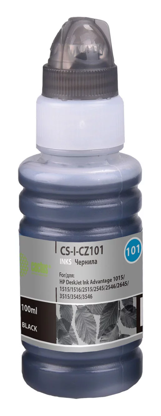 Чернила Cactus CS-I-CZ101 черный пигментный 100мл для HP Deskjet Ink Advantage 1015/1515/2515/2545