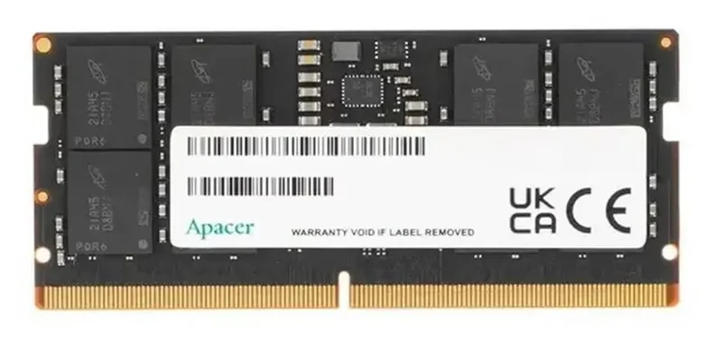 Apacer DDR5 32GB 5600MHz SO-DIMM CL46 1.1V (Retail) 2048*8 3 years (AS32GHB56CVBBGH/ FS.32G2C.PKH)