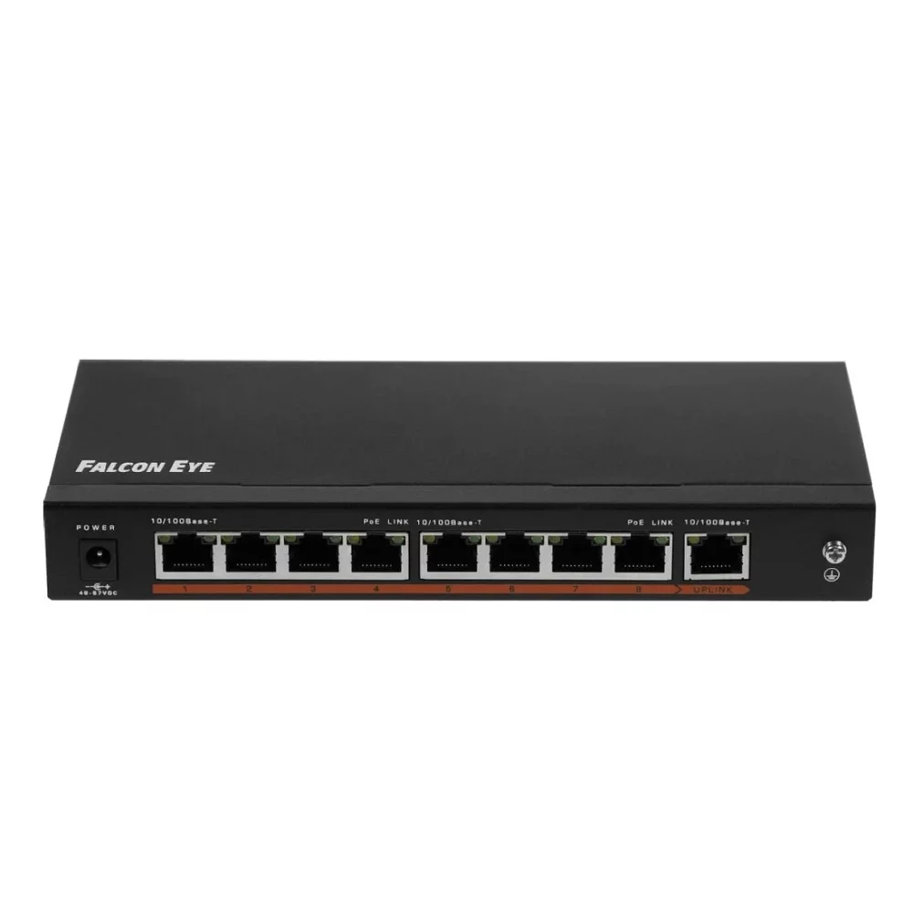 Коммутатор Falcon Eye FE-108E-POE 9 портов 10/ 100 Мбит/ с (00-00103033)