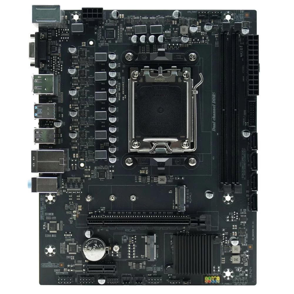 Материнская плата Afox B650D5-MA-V2 AM5 mATX 2xDDR5 PCIEx16 PCIEx1 miniPCI M.2 DP HDMI VGA