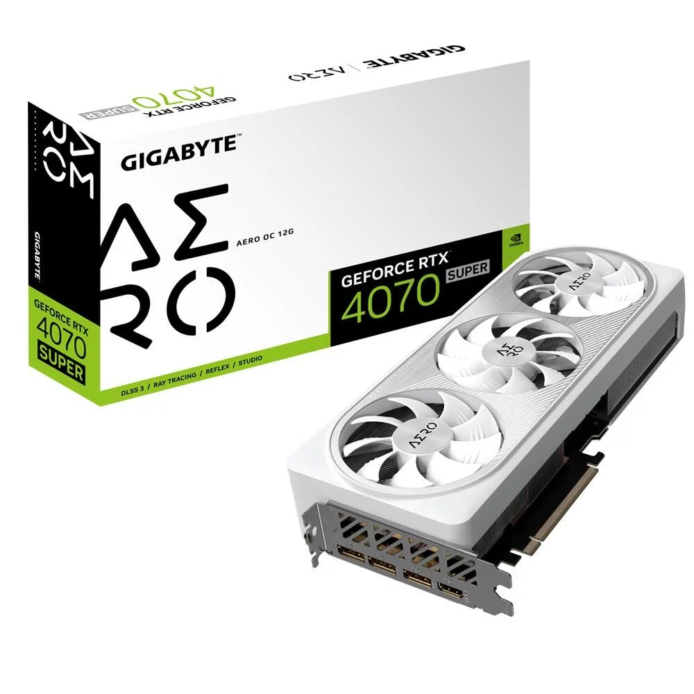 Видеокарта Gigabyte RTX4070SUPER AERO OC 12GB RTL (GV-N407SAERO OC-12GD||BP)