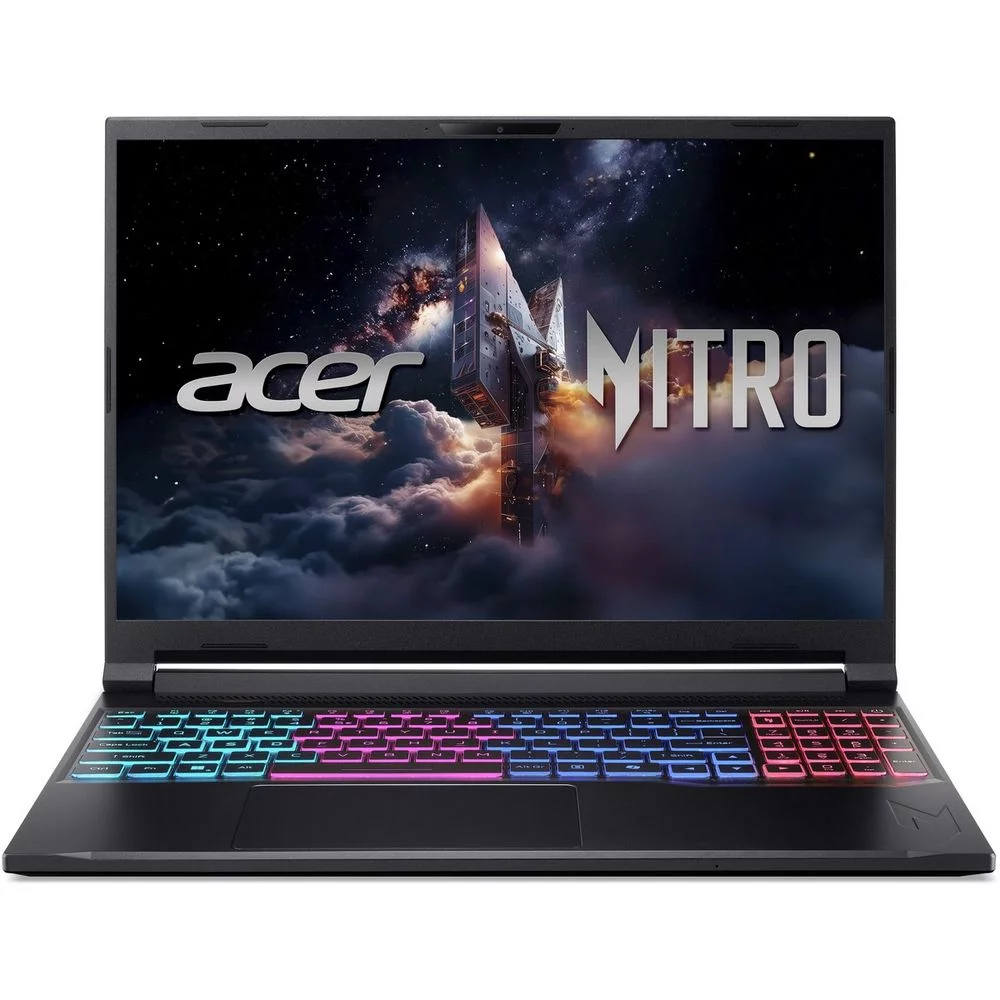 Ноутбук Acer Nitro V 16S ANV16S-71-75R0 Intel Core 7 240H/32Gb/SSD1Tb/RTX5060 8Gb/16"/IPS/WQXGA/2560x1600/180Hz/NoOS/Black (NH.U28CD.003)