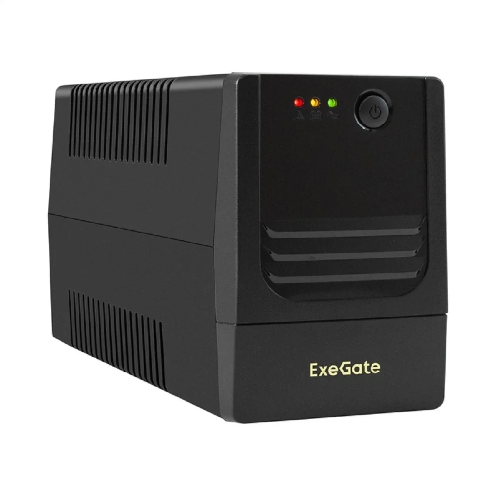 Exegate EX299758RUS ИБП ExeGate Power NB-800.LED.AVR.4C13.USB (800VA/480W, LED, AVR, 4*C13, USB, батарея 12V 9Ah, Black)