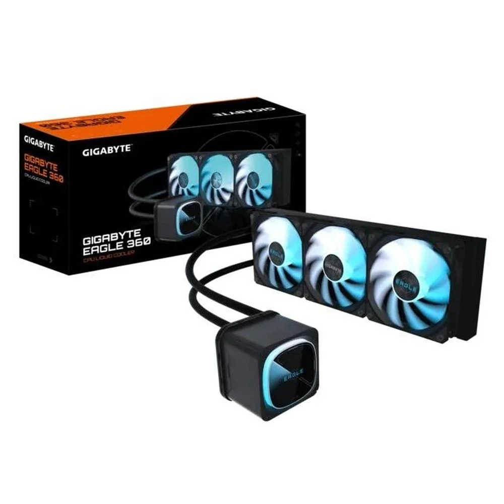 Жидкостная система охлаждения Gigabyte Eagle 360 3 x 120mm ARGB Fan, LGA 1200, LGA 1700, LGA 1851, 115*, AM5, AM4 (GP-GIGABYTE EAGLE 360)