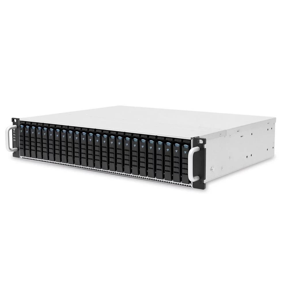 Корпус AIC XJ1-20247-02 2U 24x 2.5" hot-swap bays, hot-swap JBOD with dual SAS 24G expander controller, dual BMC, tool-less HDD tray, 800W 1+1 hot-swap redundant 80+ Platinum, tool-less rail kit (4X series) (J2024-07-04X_XJ1-20247-02)