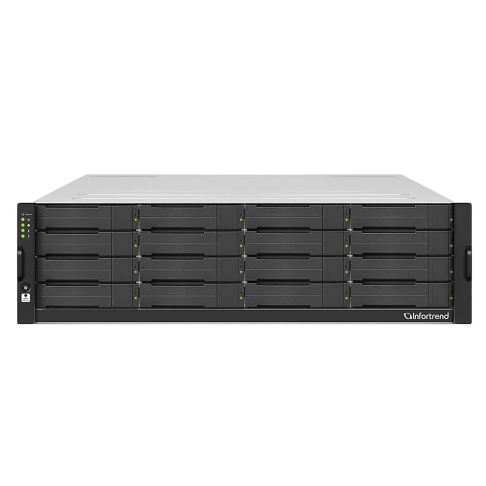 Сетевой накопитель Infortrend GSi 5016GU-F 3U/ 16bay, single controller system including 1xIntel Xeon E-2278GE CPU, 2x8GB memory, 1x12Gb/ s SAS EXP ports, 4x1GbE LAN ports, 2xGraphic card slots, 2x(PSU+FAN Module), (GSI5016GU000F-8U52)