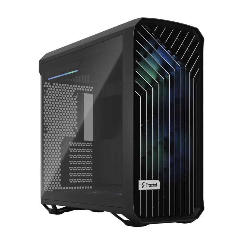 Корпус ПК без блока питания/ Case Fractal Design Torrent RGB, Full-Tower, 2x180mm + 3x140mm RGB, 2xUSB-A 3.2 + 1xUSB 3.2 Type-C E-ATX, SSI-CEB, SSI-EEB, ATX, mATX, mITX Black (FD-C-TOR1A-04)