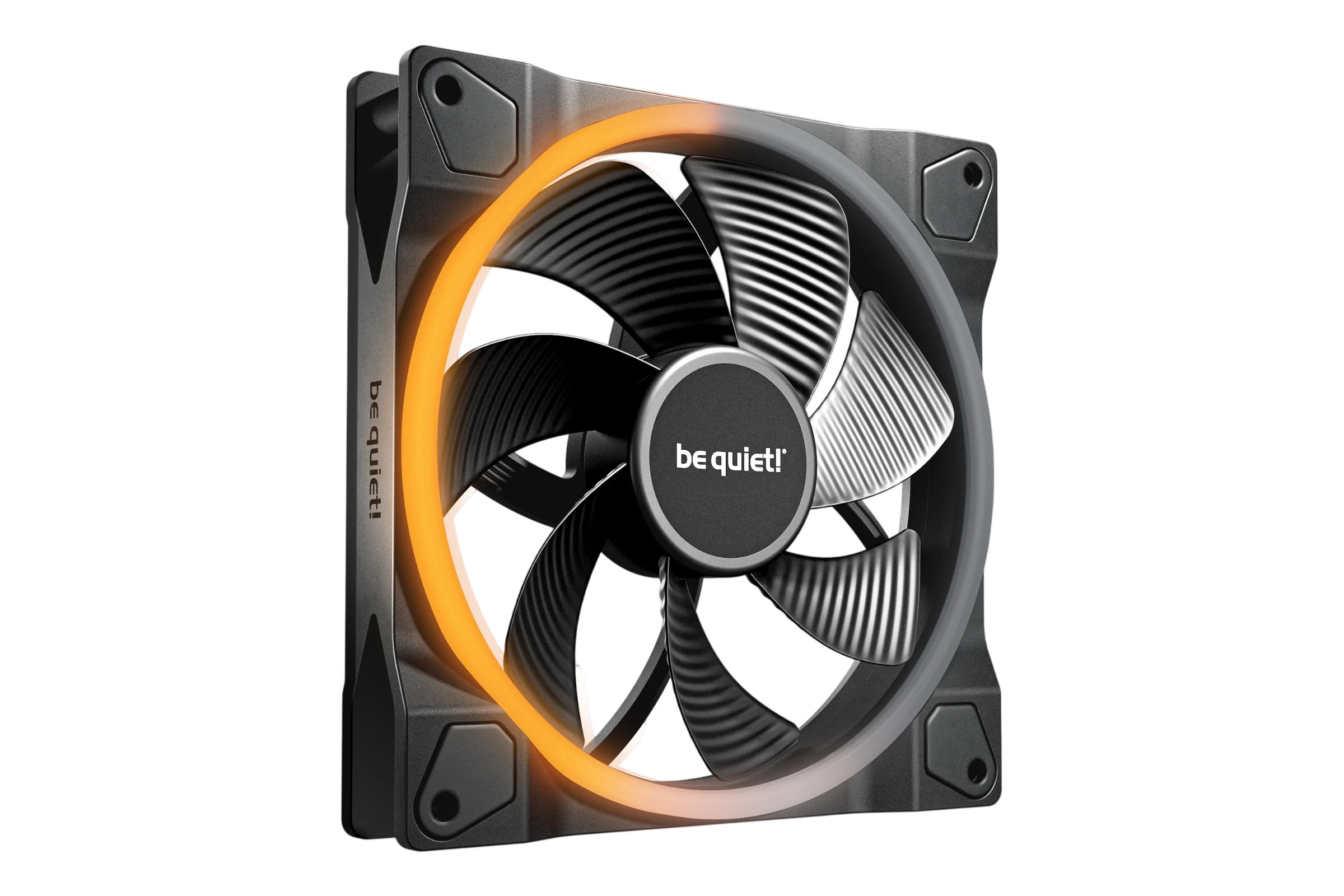 Кулер для корпуса/ Case Cooler be quiet! LIGHT WINGS 140mm PWM Reverse (140x140x25mm, 4-pin PWM, ARGB, 51.4CFM, 25.5dBA, 1300RPM, Black) (BL134)