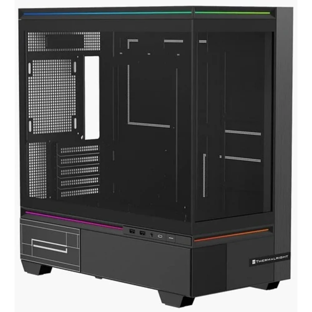Thermalright Корпус M10 / Black / TG / USB TYPE-C / mATX / TRTLM10B