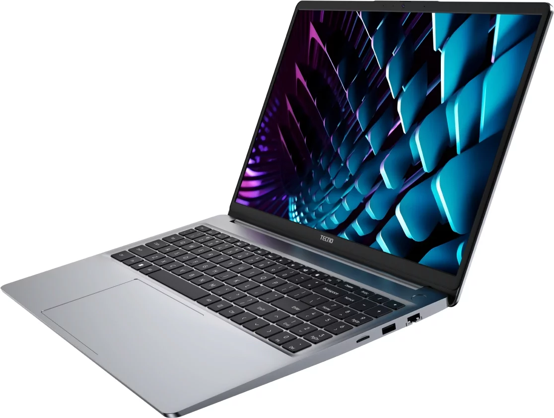 Ноутбук Tecno MegaBook K16SAA Core i3 1315U 16Gb SSD512Gb Intel UHD Graphics 16" IPS WUXGA (1920x1200) Windows 11 Home grey WiFi BT Cam 6060mAh (71003300474)