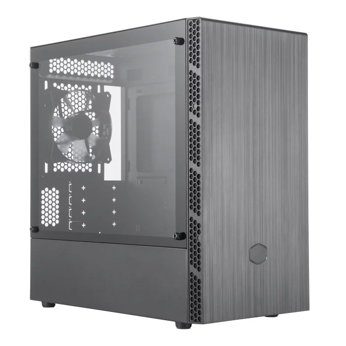 Корпус MasterBox MB400L, черный, без БП, 2x3.5", 2x2.5", 2x USB 3.2 Gen 1, 1x120 Fan, w/ o PSU, w/ o ODD, mATX (MCB-B400L-KGNN-S00)