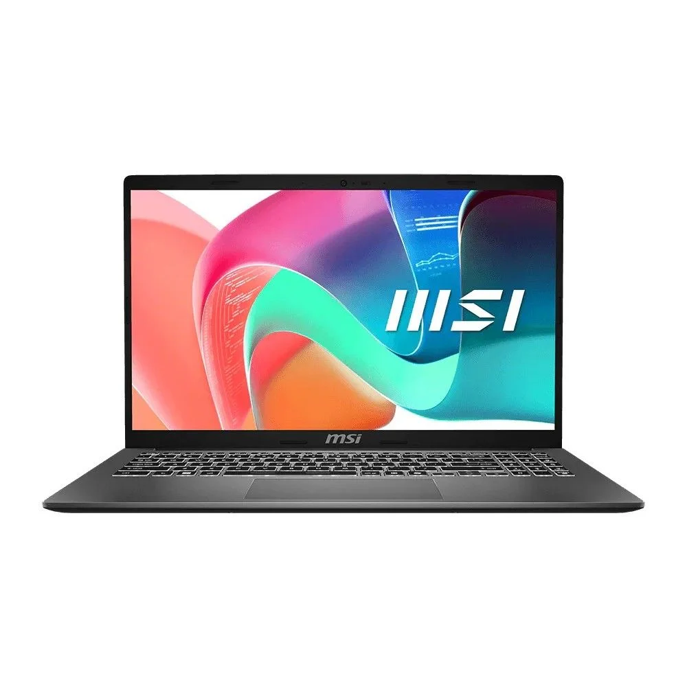 ноутбук MSI Modern 15 F1MG Core 5 120U 15.6" FHD (1920*1080),IPS,DDR4 16GB (8GB*2) 512GB SSD,Intel Graphics,backlight,46.8Wh,1.7kg,1y,Dos,Platinum Gray (9S7-15S111-1072)