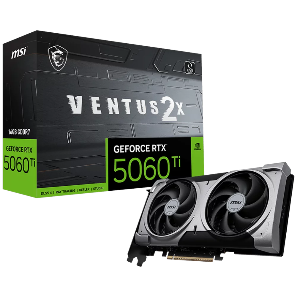 Видеокарта PCIE16 RTX5060TI 16GB RTX 5060 Ti 16G VENTUS 2X PLUS MSI