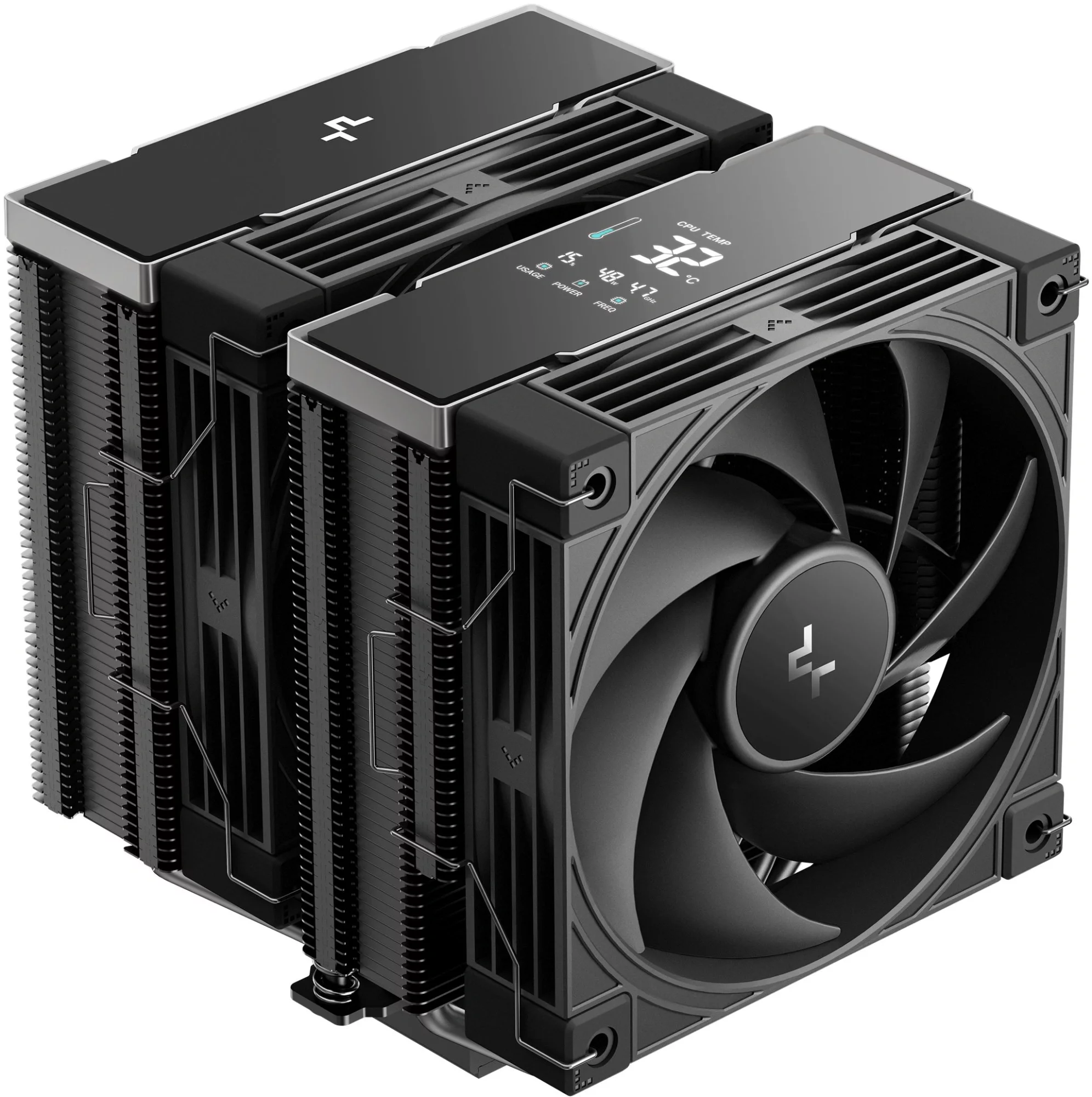 Устройство охлаждения(кулер) Deepcool AK620 G2 Digital NYX Soc-AM5/AM4/1151/1200/2066/1700 черный 4-pin 28.87dB Al+Cu LCD 300W 1386gr Ret (R-AK620G2-BKNNMN-GJD-1)