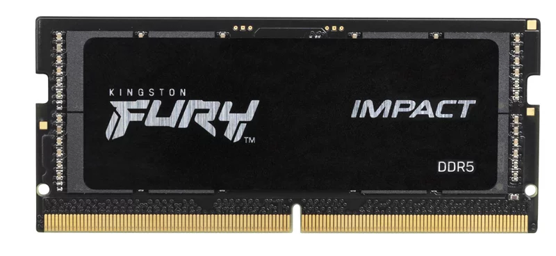 Память оперативная/ Kingston 16GB 4800MT/s DDR5 CL38 SODIMM FURY Impact PnP (KF548S38IB-16)