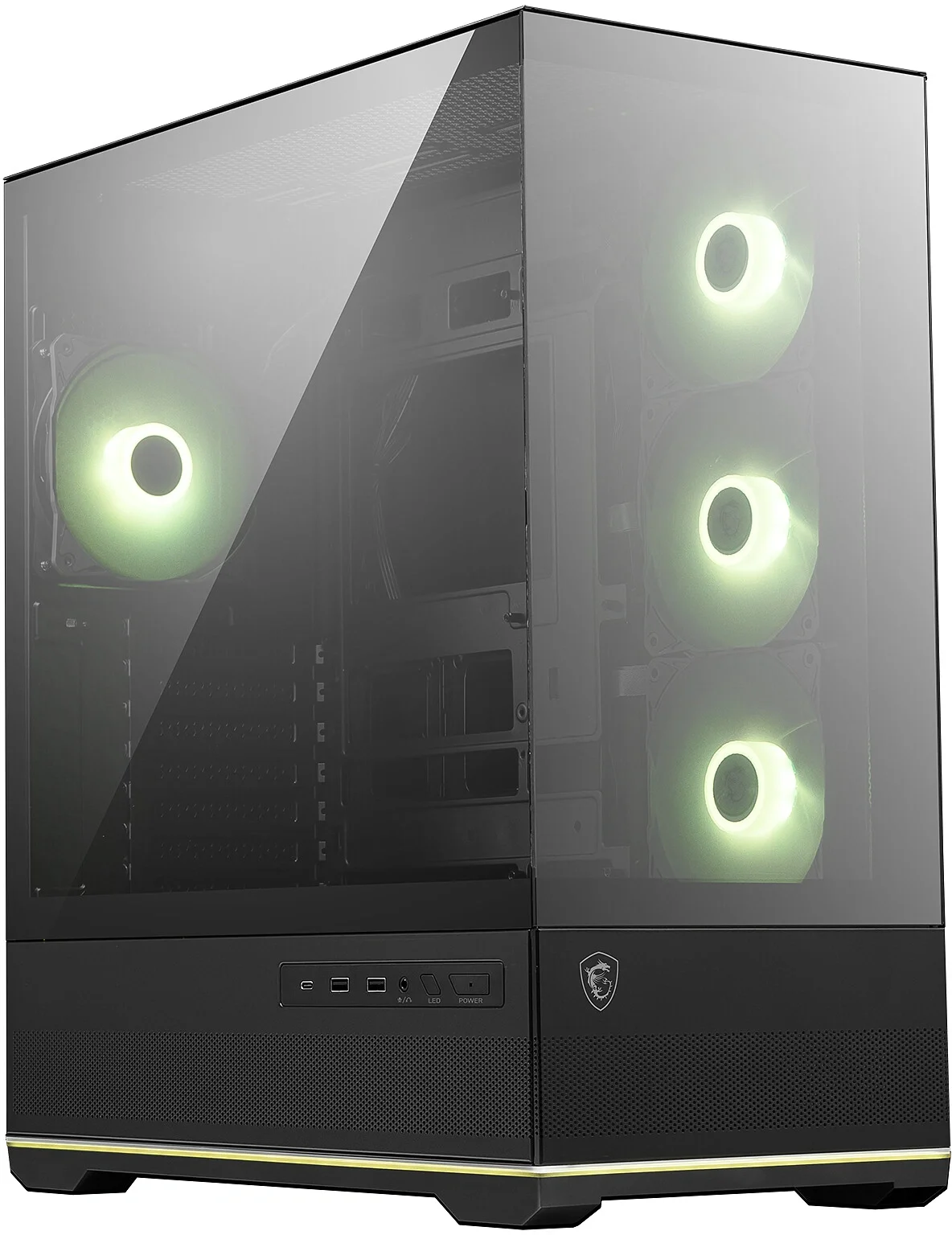 Корпус MSI MAG Pano 110R PZ черный без БП ATX 6x120mm 4x140mm 2xUSB3.0 audio AirDuct bott PSU