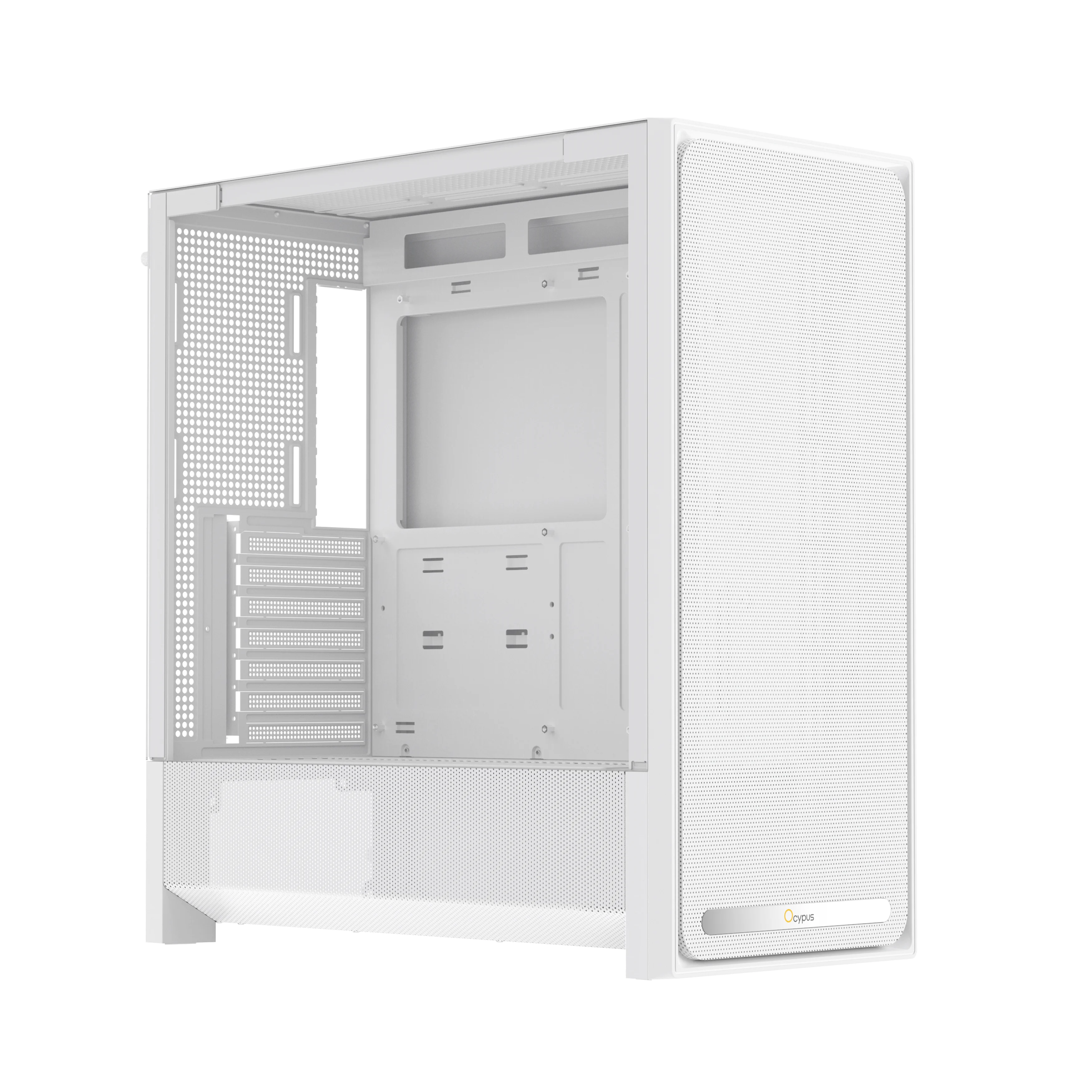 Корпус Компьютер без блока питания/ Case Ocypus Delta C70 WH, Midi-Tower, TG, no fans, 2xUSB-A 3.0 + 1xUSB-C 3.1, E-ATX, ATX, mATX, mITX White (DELTA-C70-WHG000XX-GL)
