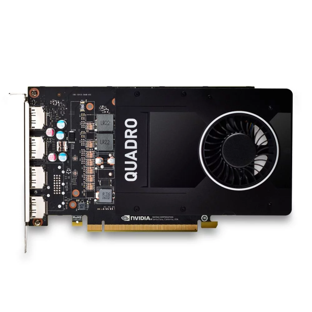Видеокарта PNY NVIDIA Quadro P2000 (VCQP2000-SB) 5GB GDDR5 160-bit 16nm (HDCP)/DisplayPort*4 to DVI-D (SL) adapter TDP 75W Retail (355777) {10}