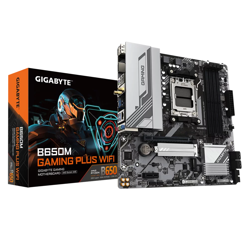 Материнская плата Gigabyte B650M GAMING PLUS WIFI, RTL (B650M GAMING PLUS WIFI_GIGABYTE)