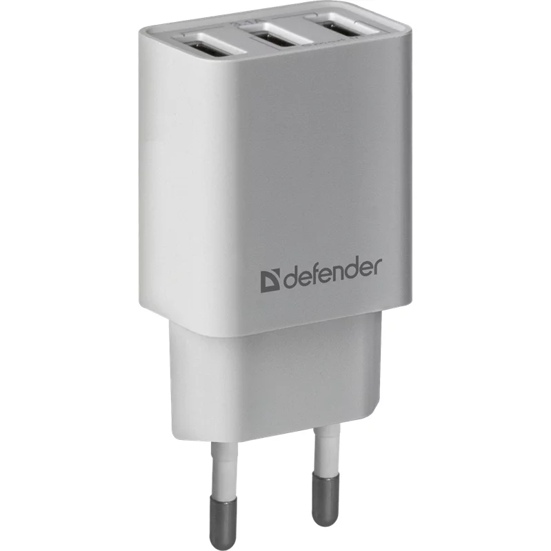 Defender Сетевой адаптер UPA-31 белый, 3xUSB, 5V/3.1А (83587)