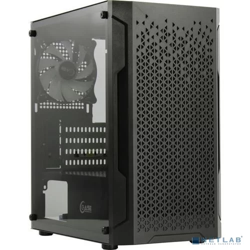 Powercase CMIMZB-L3 Корпус Mistral Micro Z3B Mesh LED, Tempered Glass, 2x 140mm + 1х 120mm 5-color fan, чёрный, mATX (CMIMZB-L3)