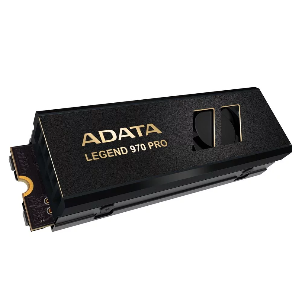 Твердотельный накопитель/ ADATA SSD LEGEND 970 PRO, 2000GB, M.2(22x80mm), NVMe 2.0, PCIe 5.0 x4, 3D NAND, R/W 14000/10000MB/s, IOPs 1 800 000/1 300 000, TBW 1480, DWPD 0.4, with Heat Sink (5 лет) (SLEG-970P-2TCI)