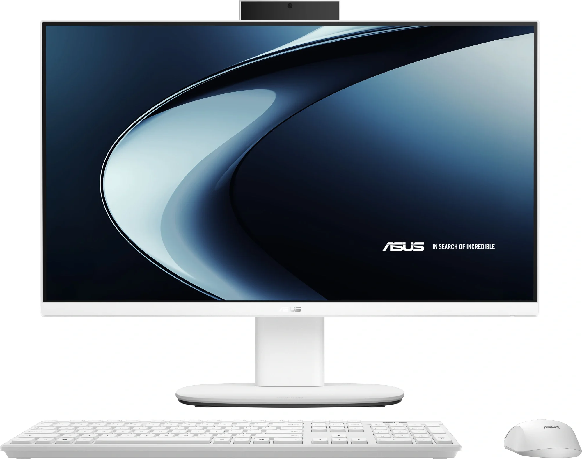 Моноблок Asus VM640KA-WPC0090 23.8" Full HD Ryzen AI 7 350 (2) 32Gb SSD1Tb RGr без ОС GbitEth WiFi BT клавиатура мышь Cam белый 1920x1080 (90PT0465-M00BJ0)