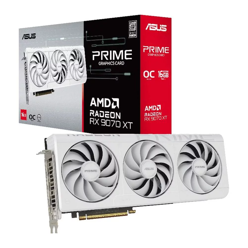 Видеокарта/ PRIME-RX9070XT-O16G-WHITE (90YV0L75-M0NA00)