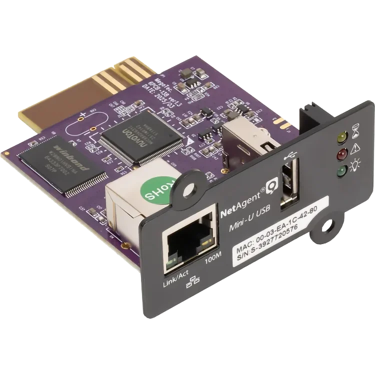 Адаптер SNMP Powercom DS807 10M/ 100M 1-port Internal NetAgent USB