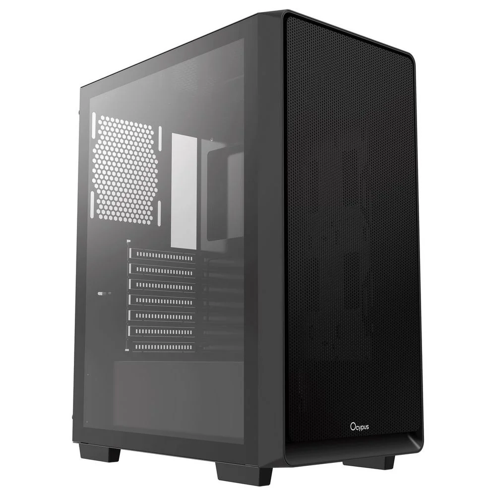 Корпус для ПК Case Ocypus Gamma C60 BK ATX / win / black / no PSU / Tempered Glass (GAMMA-C60-B-KG000XX-GL)