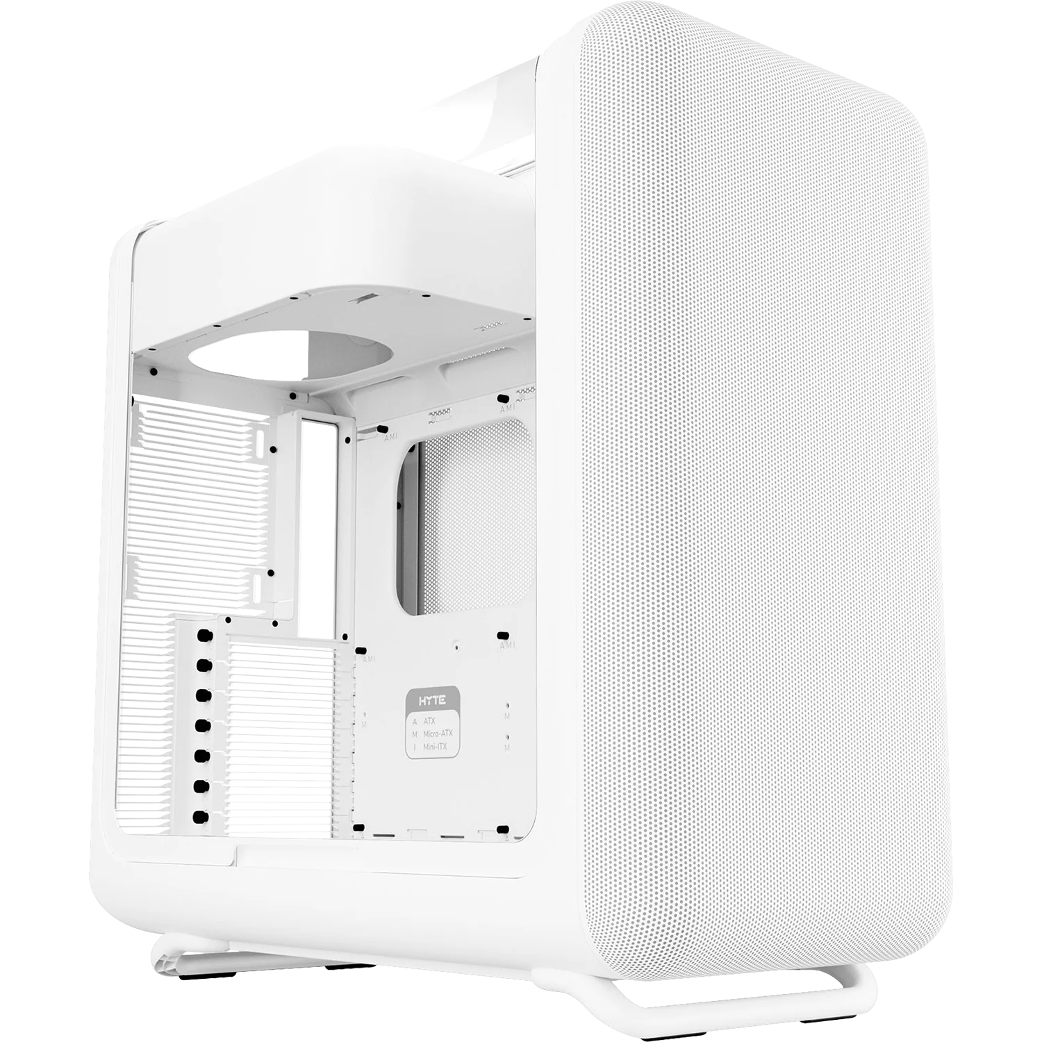 Корпус без блока питания/ Case HYTE X50, Midi-Tower, TG, no fans, 2xUSB-A 3.2, 1xUSB Type-C, E-ATX, ATX, mATX, mITX White Snow (CS-HYTE-X50G-WW)