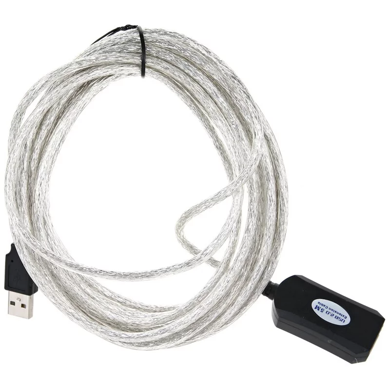 Кабель-адаптер/ Кабель-адаптер USB2.0-repeater, удлинительный активный [Am--]Af] 5м VCOM [VUS7049-5M]