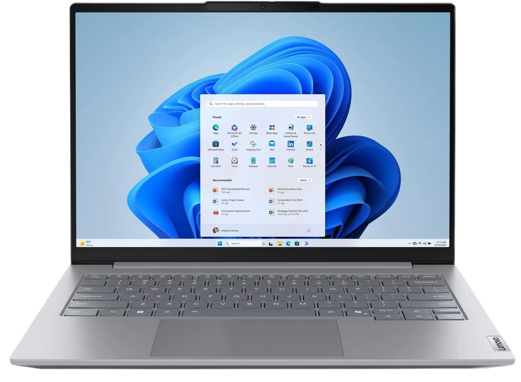 Ноутбук Lenovo Thinkbook 14 G8 IAL Core Ultra 5 225U 16Gb SSD512Gb Intel Graphics 14" IPS WUXGA (1920x1200) без ОС grey WiFi BT Cam Bag (21SJ002AGQ)